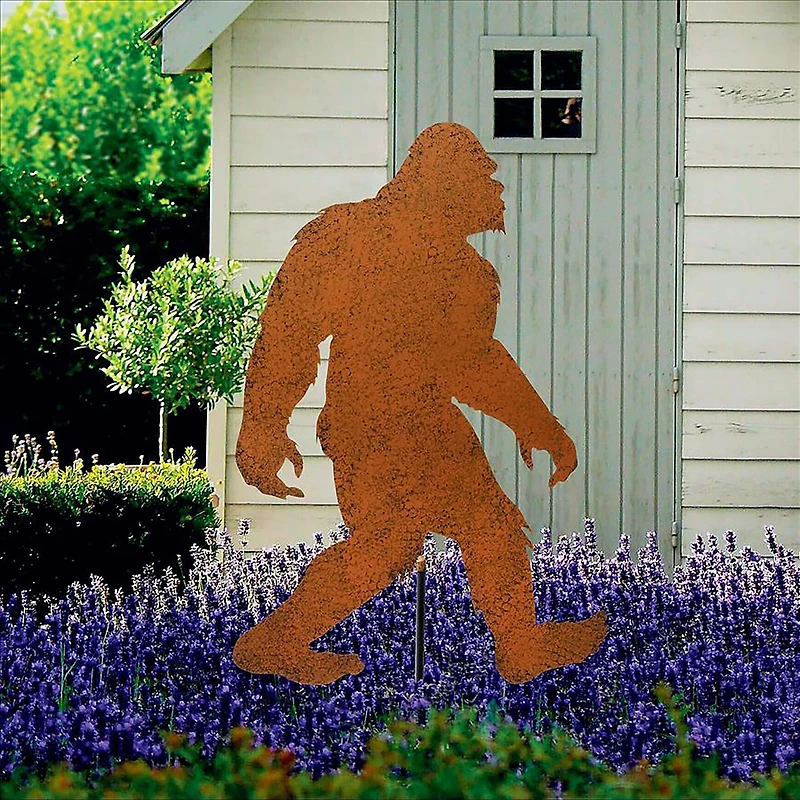 Design Toscano® 3ft. Bigfoot Spotted Metal Silhouette Yeti Garden Stake