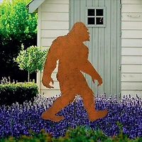Design Toscano® 3ft. Bigfoot Spotted Metal Silhouette Yeti Garden Stake