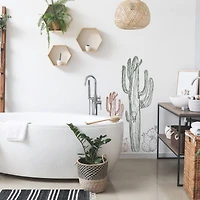 RoomMates Mr. Kate Hand-Drawn Cactus Peel & Stick Wall Decals