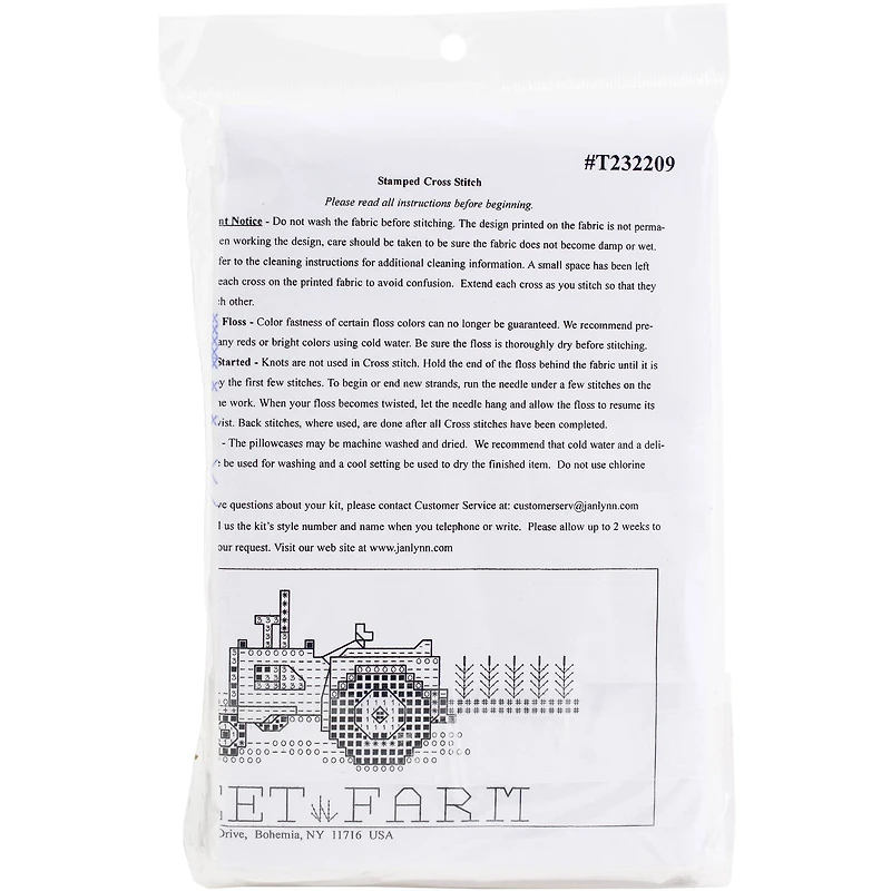 Tobin Stamped For Embroidery Farm Sweet Farm Pillowcase Set