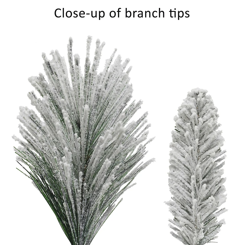 24" Adorned Flocked Wreath