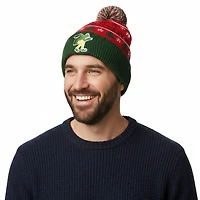 Elf™ Son of a Nutcracker Red & Green Pom Pom Beanie