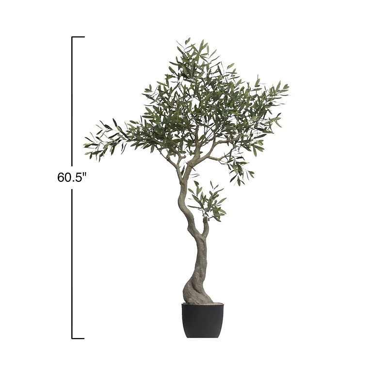 Hello Honey® 60" Faux Olive Tree in Pot