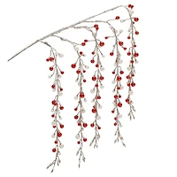 Hanging Glitter Berry Sprays, 2ct.