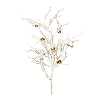 Flocked Sleigh Bell Twig Branches, 2ct.