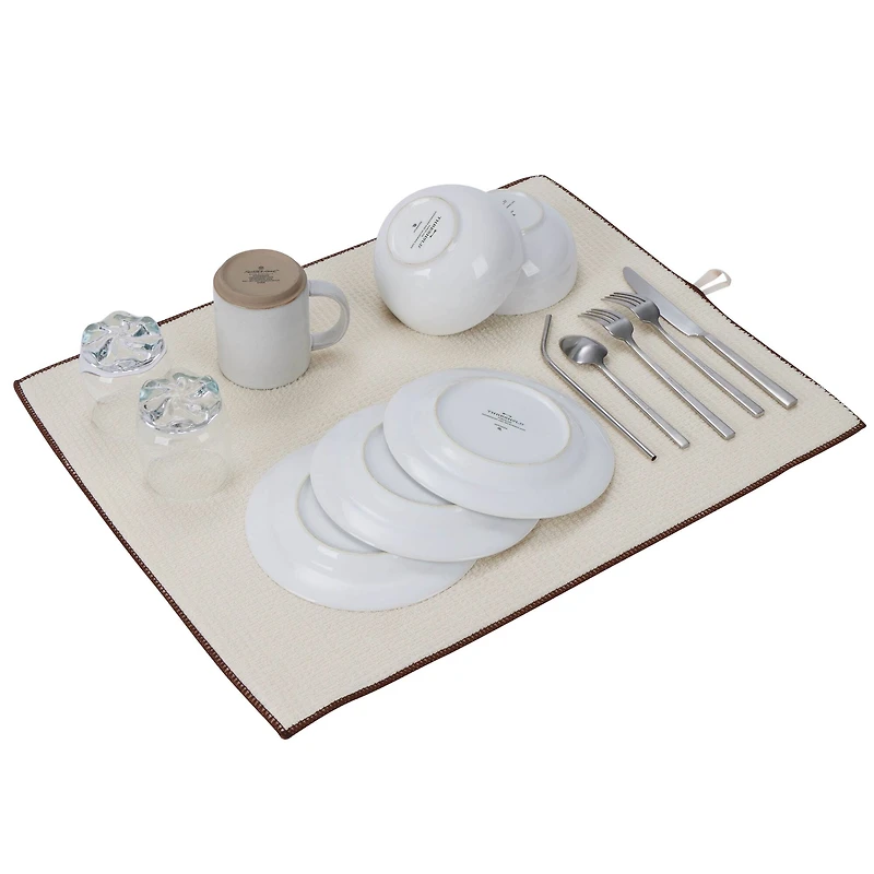 Kitchen Details Jumbo Ivory Drying Mats, 2ct.