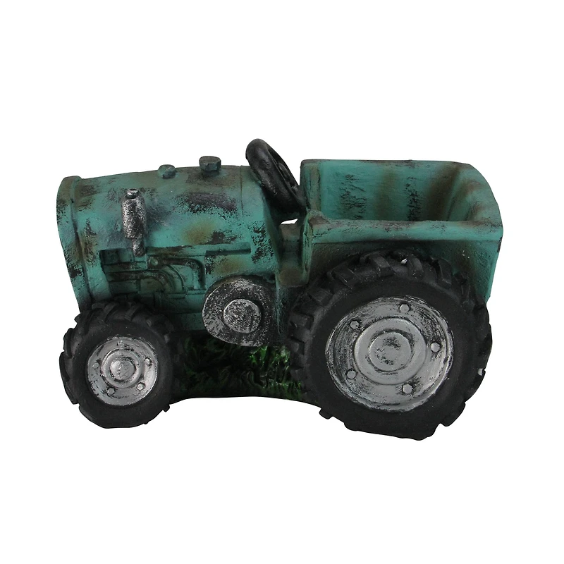 12.25" Distressed Tractor Patio Planter