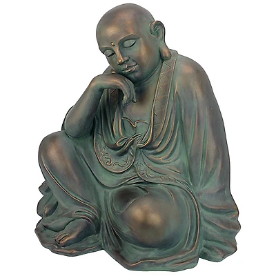 Design Toscano 22" Kaiyuan Temple Pondering Buddha Statue