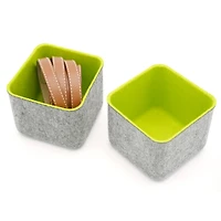 Welaxy Felt 2 Piece Storage Cubes
