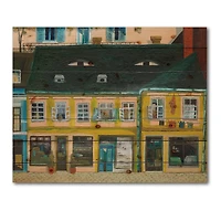 Designart - Yellow Facade of Houses In Street In Paris