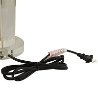 CosmoLiving by Cosmopolitan Gold Crystal Orbs Style Base Table Lamp with Drum Shade 15" x 15" x 27"