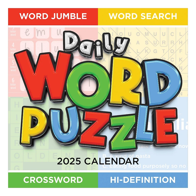 TF Publishing 2025 Daily Word Puzzle Daily Desktop Calendar