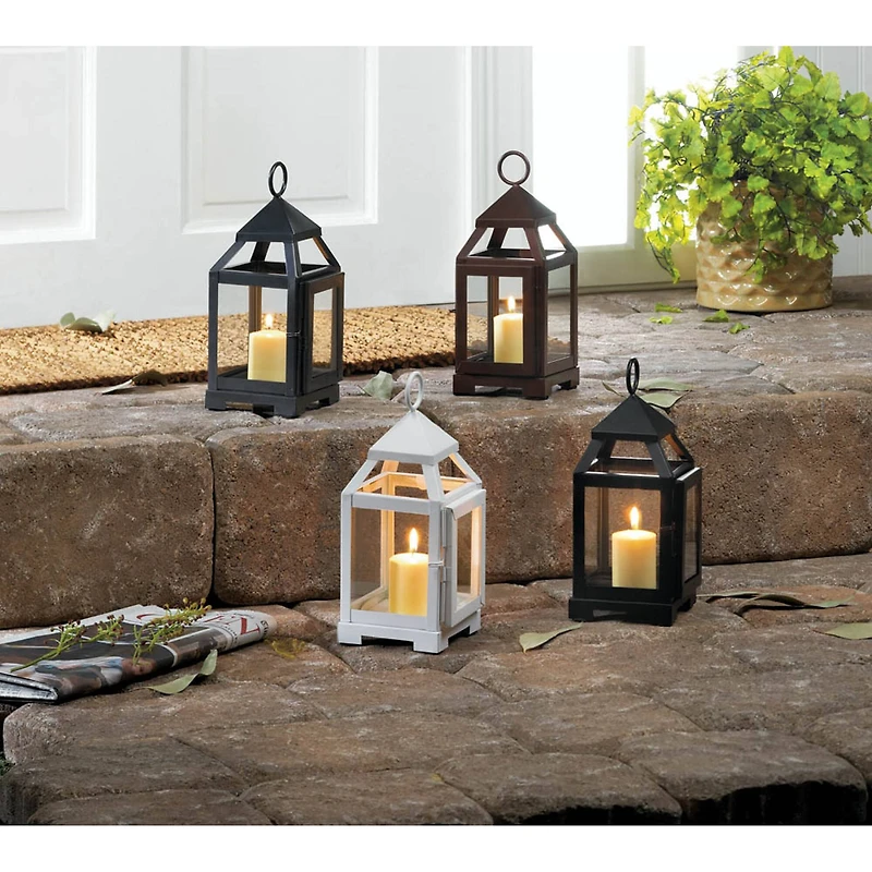 8.75" Copper Mini Contemporary Lantern