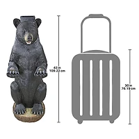 Design Toscano 43" Postal Bear Mail Post Sleeve Statue