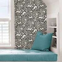 NuWallpaper Charcoal Merriment Peel & Stick Wallpaper