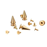 Gold Spike Studs, 10ct. by Bead Landing™