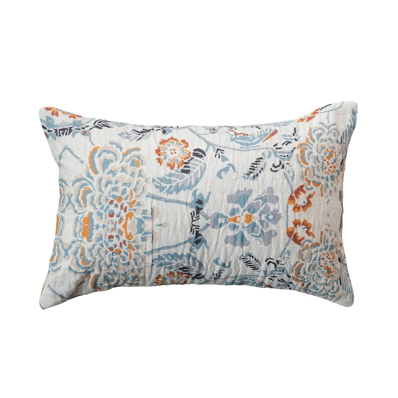 Hello Honey® 14" Floral Cotton Lumbar Accent Pillow