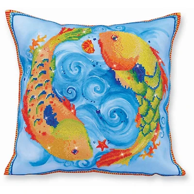 Diamond Dotz® Advanced Dancing Fish Decorative Pillow Kit