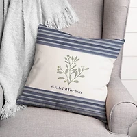 Grateful for You 18" x 18" Throw Pillow