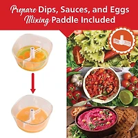 Brentwood Food Processor With 8-Cup Storage Container, Stainless Steel Blades & Paddle Mixer