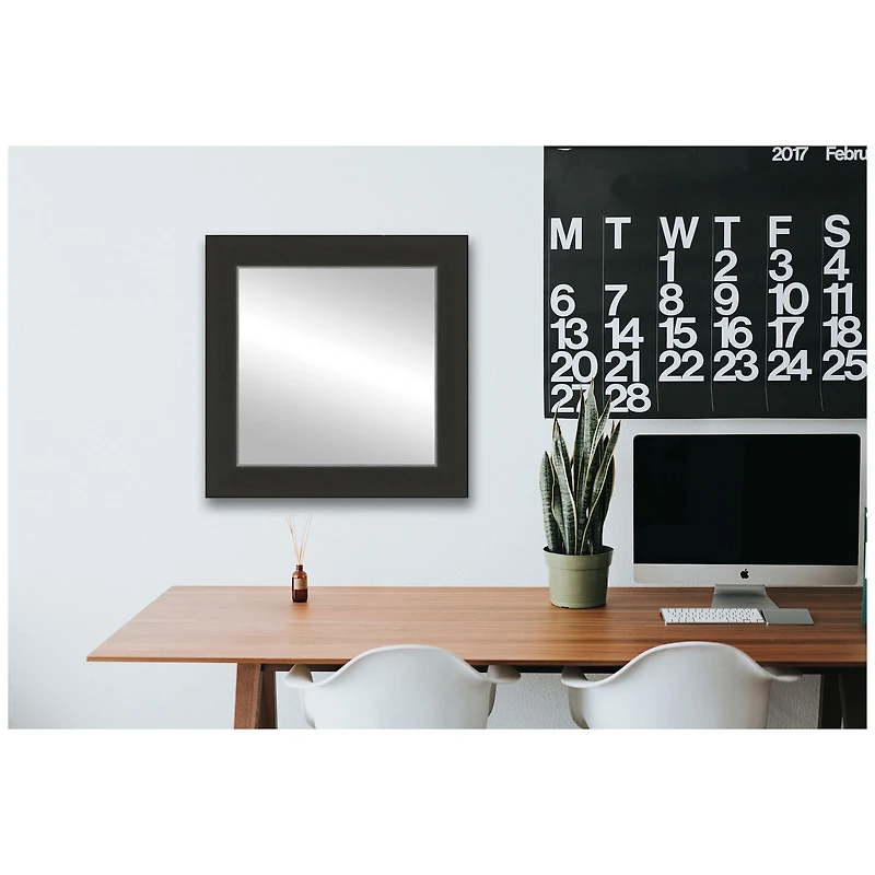Timeless Frames® Port Espresso & Silver 12" x 12" Framed Mirror