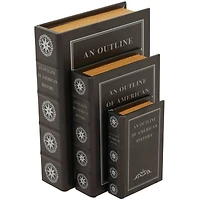 American History Faux Leather Faux Book Box Set