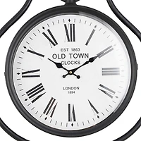 6.75ft. Black Metal Clock