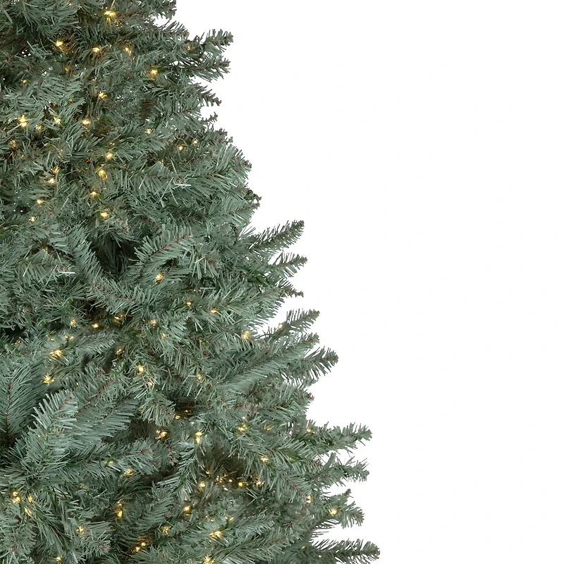 7.5ft. Pre-Lit Full Spruce Artificial Christmas Tree, Clear LED Lights