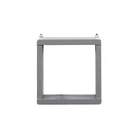 Gray Wood Contemporary Wall Shelf