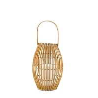 19.5" Bamboo Candle Holder Lantern