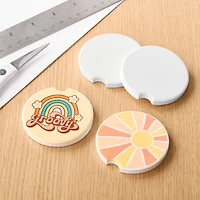 Ceramic Sublimation Car Coasters, 4ct. by Make Market®