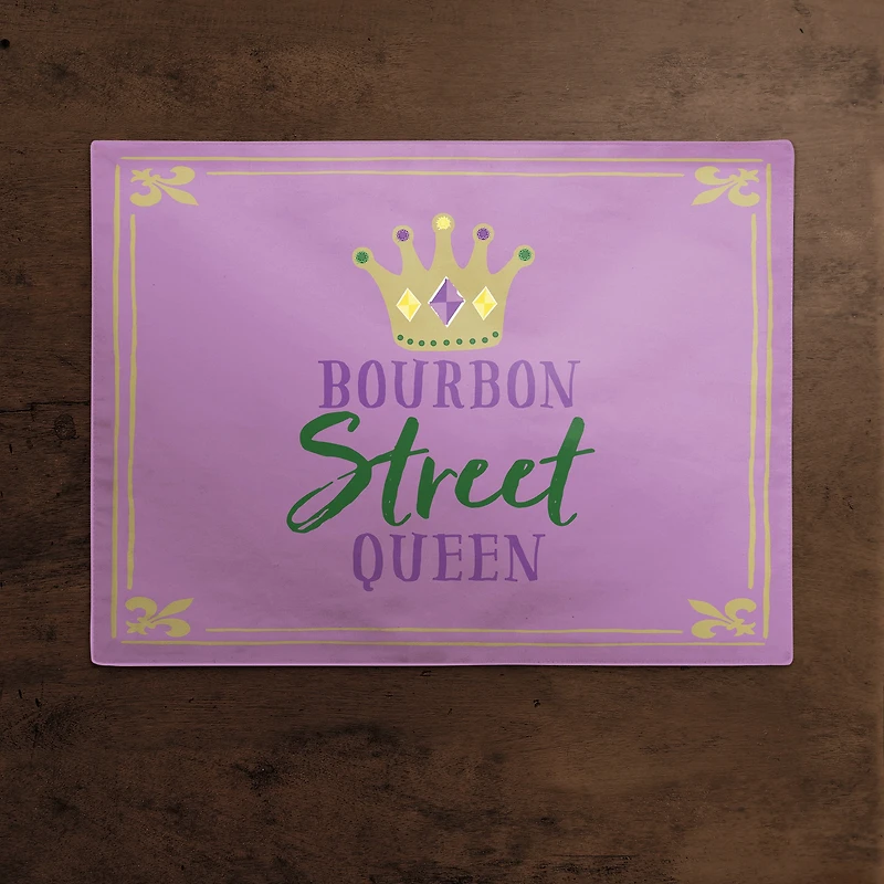 Bourbon Street Queen Mardi Gras Placemat