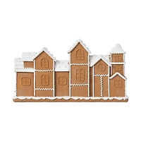 Glitzhome® 12" Christmas Resin Gingerbread Townhouse Table Decor