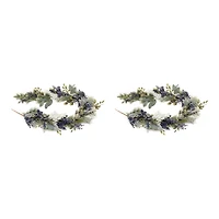 5.5ft. Frosted Blueberry Pine Garlands, 2ct.