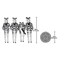 Design Toscano 28" Static Stripes Sculptural Zebra Wall Frieze