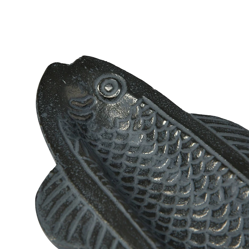 Hello Honey® 14" Antique Gray Aluminum Fish-Shaped Serving Dish