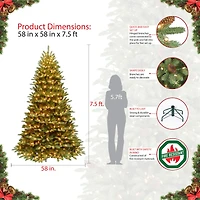 7.5ft. Pre-Lit Fraser Fir Artificial Christmas Tree