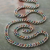 18" Rhodium Enamel Curb Chain by Bead Landing™