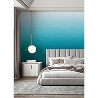 Katie Hunt Teal Blue Ombre Caribbean Sea Wall Mural