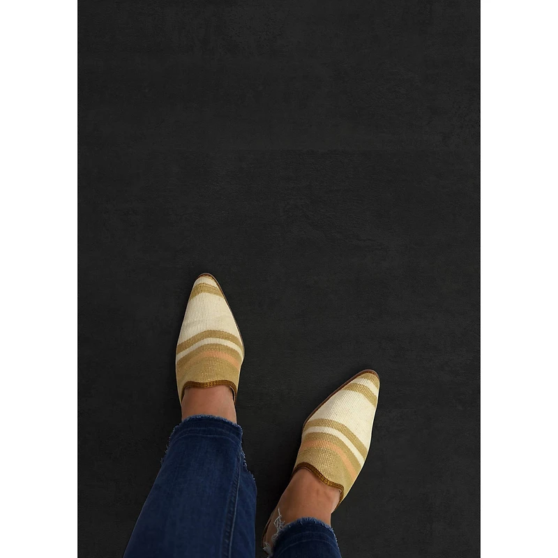 FloorPops Slater Charcoal Peel & Stick Floor Tiles