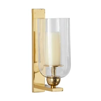 Gold Aluminum Modern Wall Sconce, 6" x 8" x 16"