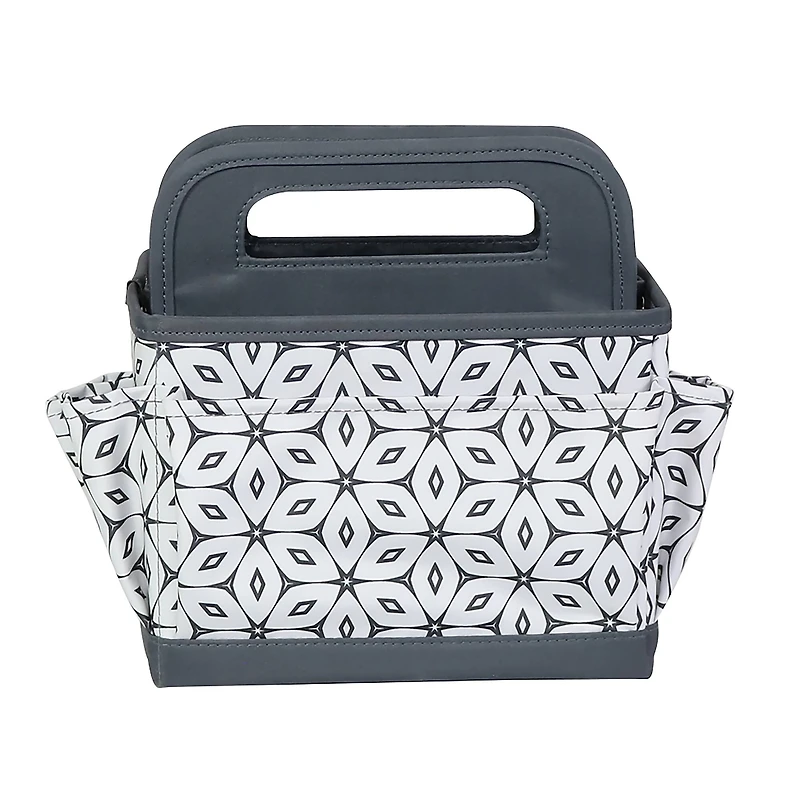 Everything Mary Geometric Gray & White Craft Caddy