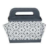 Everything Mary Geometric Gray & White Craft Caddy