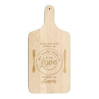 17" Food Before Us Maple Paddle Cutting Board