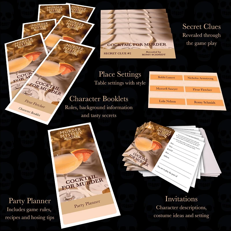 Murder Mystery Party® Cocktail for Murder Game