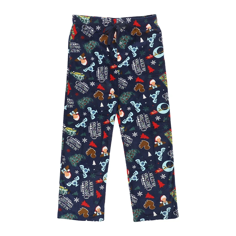 National Lampoon's Christmas Vacation™ Blue Adult Fleece Pajama Sleep Pants