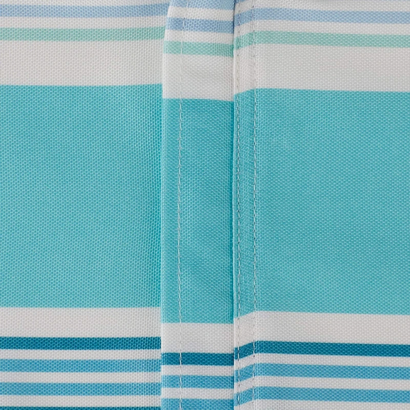 Beach House Stripe Print Outdoor Tablecloth With Zipper 60" x 120"