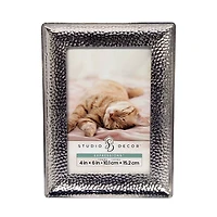 Expressions™ Silver Hammered Metal Frame by Studio Décor