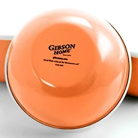 Gibson Home® Plaza Cafe Coral 3-Piece Stackable Nesting Mixing Bowl Set with Lids