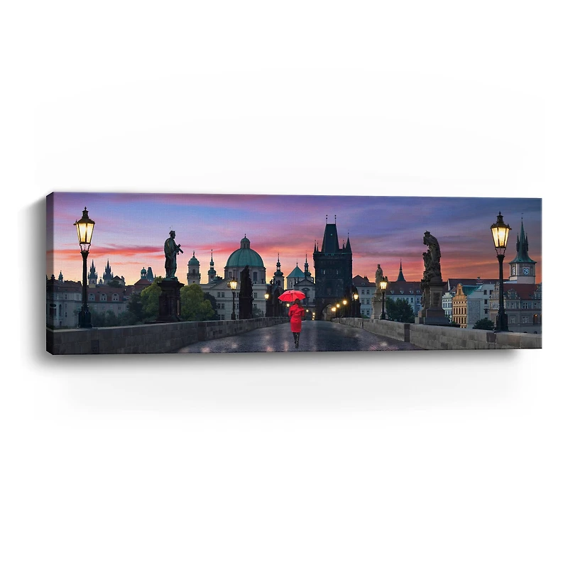 Dawn at Charles Bridge Canvas Giclee